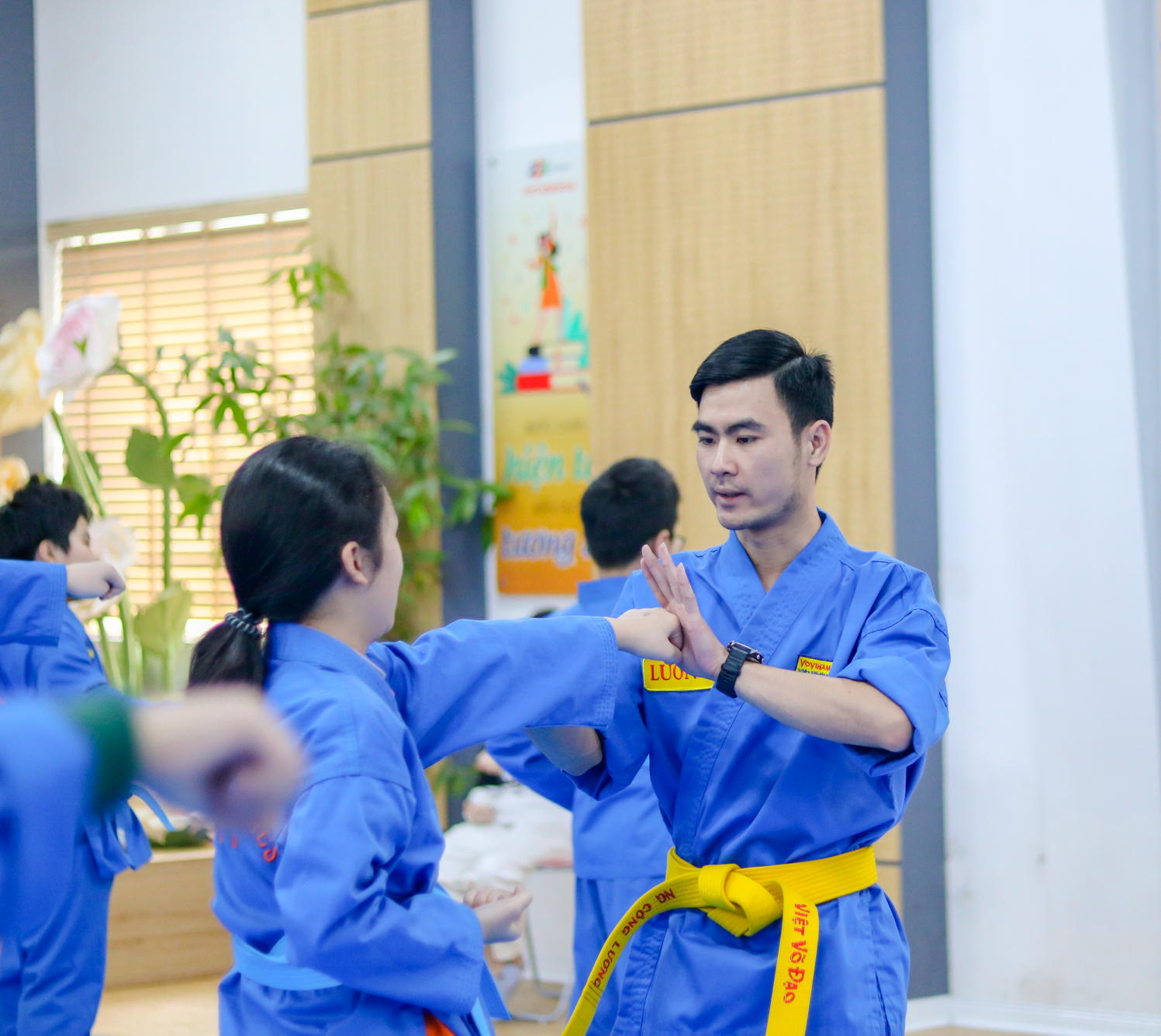 Thầy Nguyễn Công Lương, Trưởng nhóm chuyên mô GDTC, giáo viên Vovinam FPT Schools Cầu Giấy