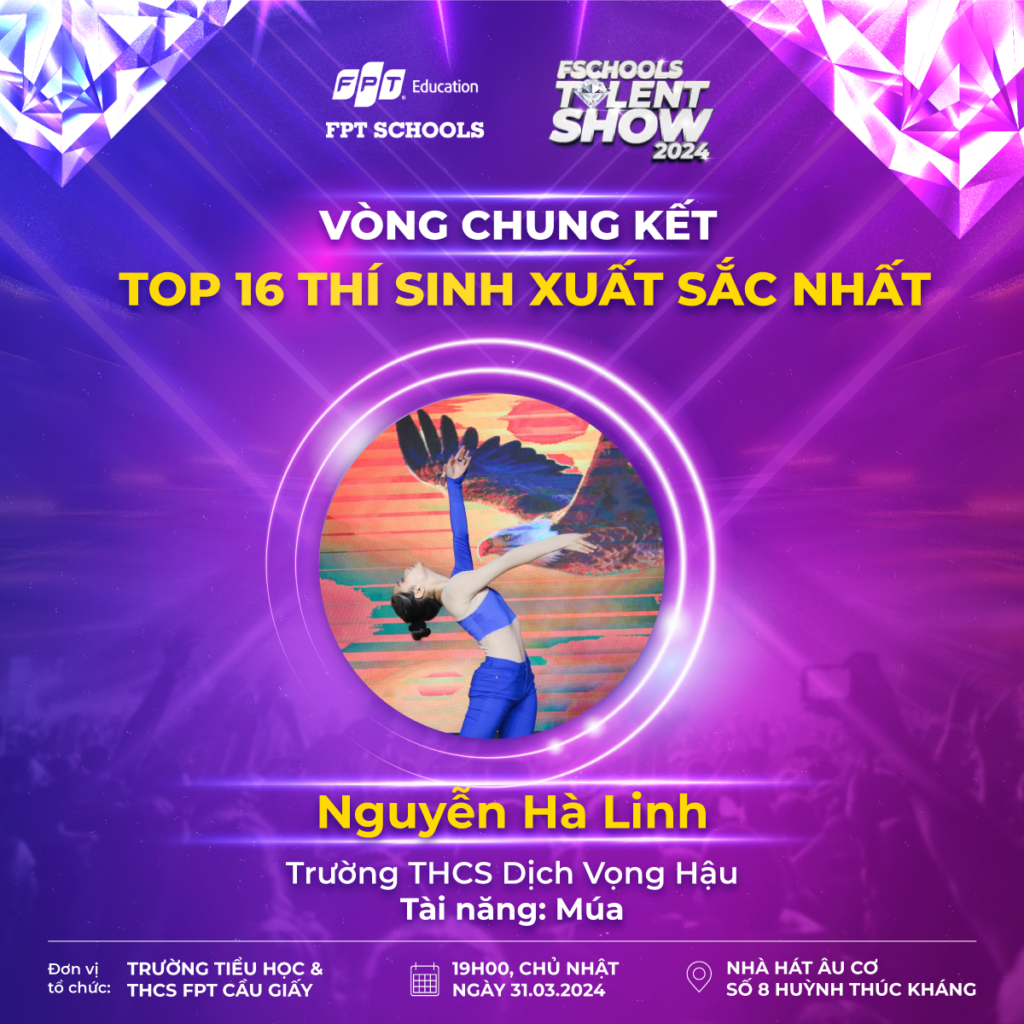 Thí sinh Nguyễn Hà Linh - THCS Dịch Vọng Hậu
