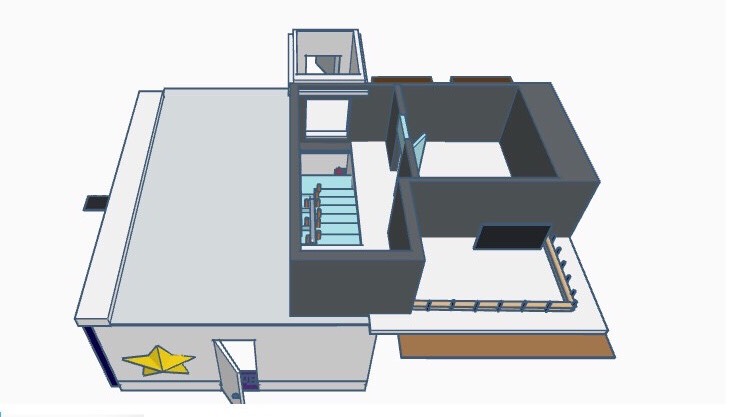 Sản phẩm của ngôi nhà 3D của Phan Hoàng Minh 8A1 vô cùng bắt mắt , đầy đủ tiện nghi