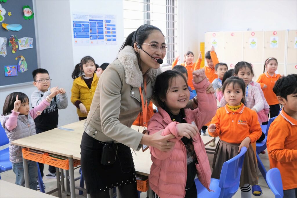 Lớp học của cô giáo Thủy luôn ngập tràn niềm vui và tiếng cười của các bạn nhỏ