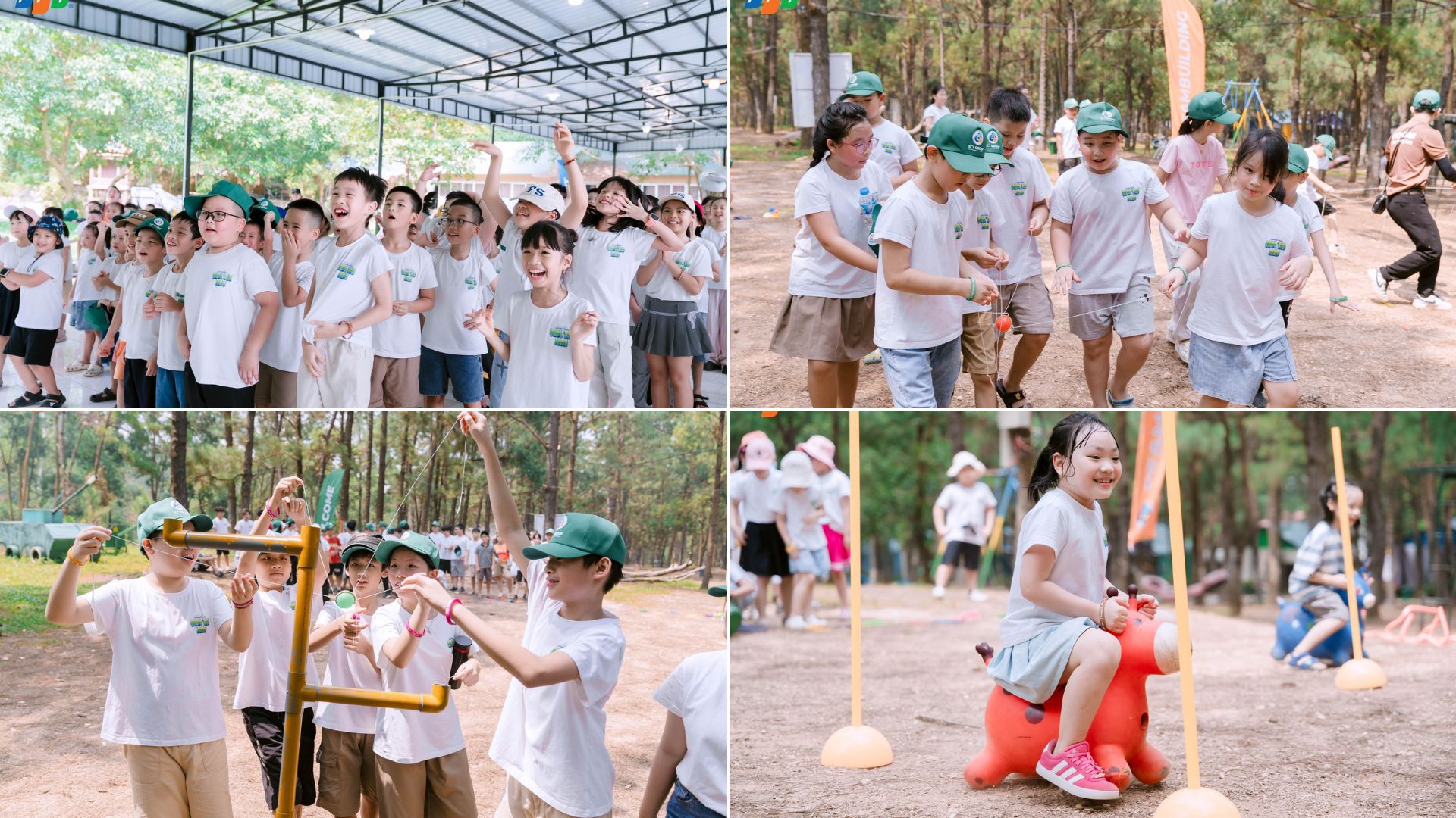 Hành trình “Khám phá hạt giống rừng xanh” của các chiến binh nhí Summer Camp 2 Các chiến binh nhí hăng hái vượt chướng ngại vật, thử thách sức bền và tinh thần đồng đội.