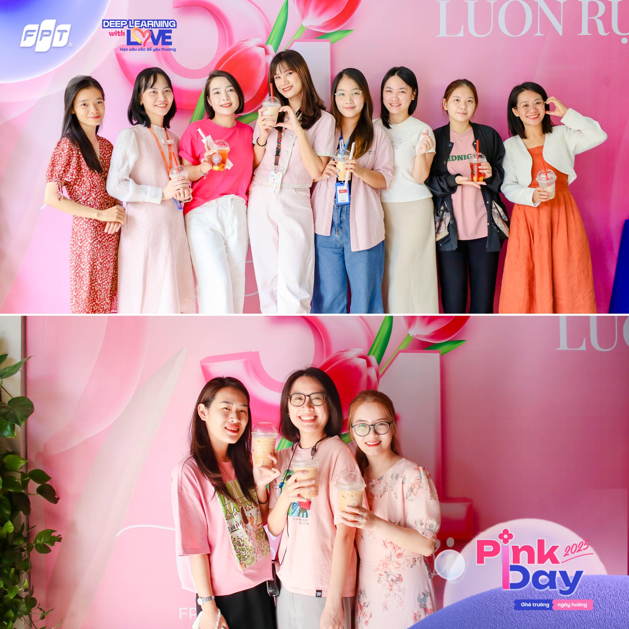 Hành trình lan tỏa yêu thương, tôn vinh phụ nữ Việt Nam qua chuỗi hoạt động Pink Day 5 Giáo viên và cán bộ toàn trường hưởng ứng Pink Day với rất nhiều sắc hồng khác nhau