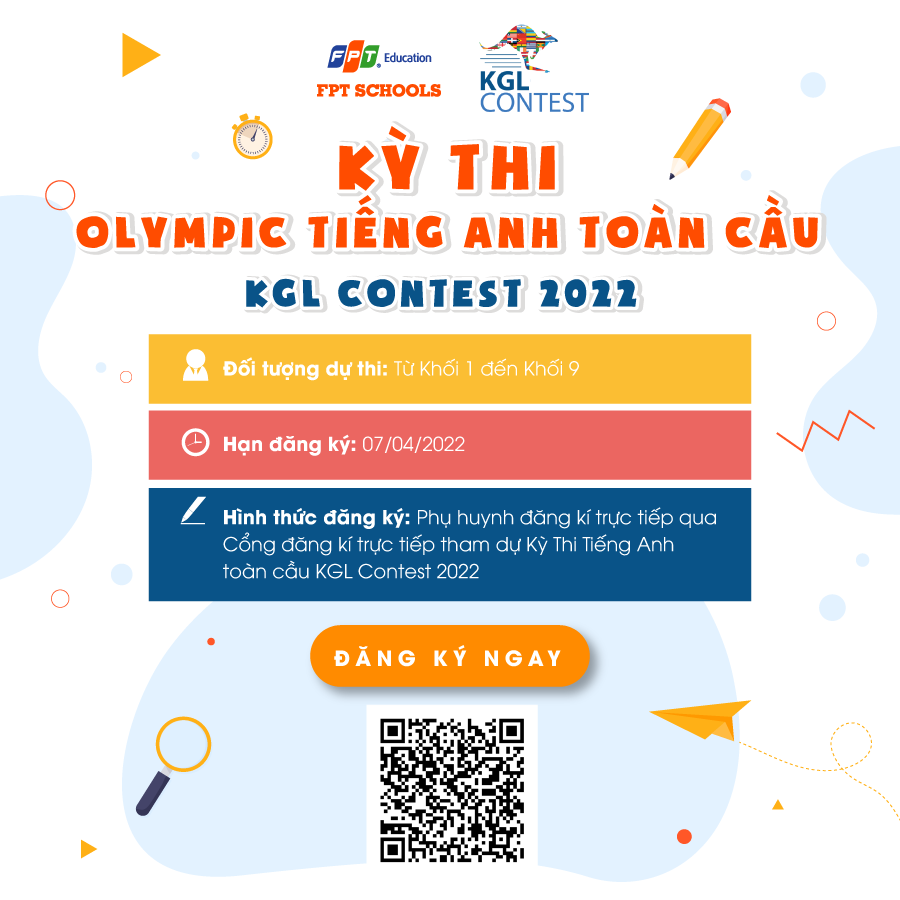 Kỳ thi Olympic Tiếng Anh toàn cầu KGL Contest 2022