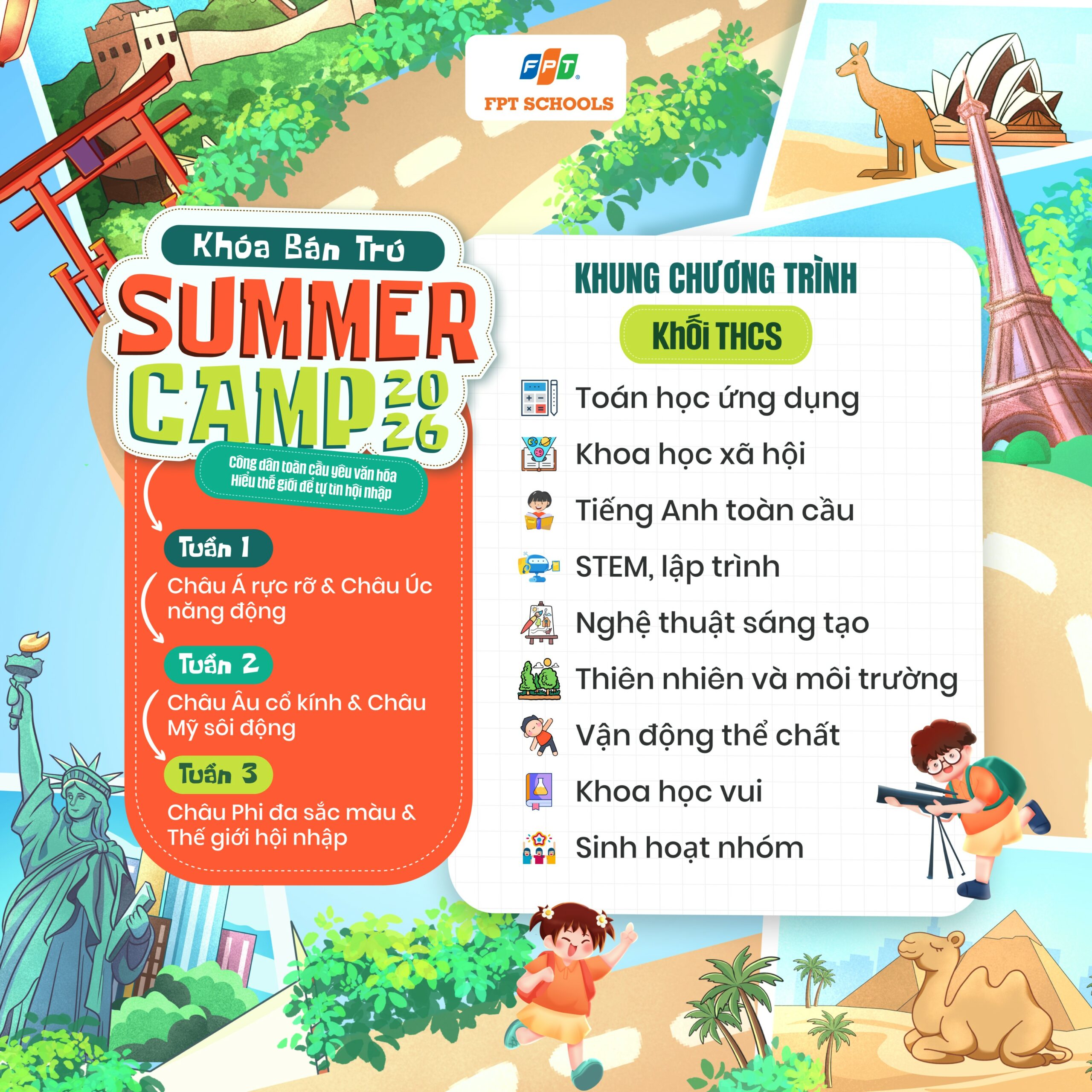 Chương trình Summer Camp 2026 khối THCS
