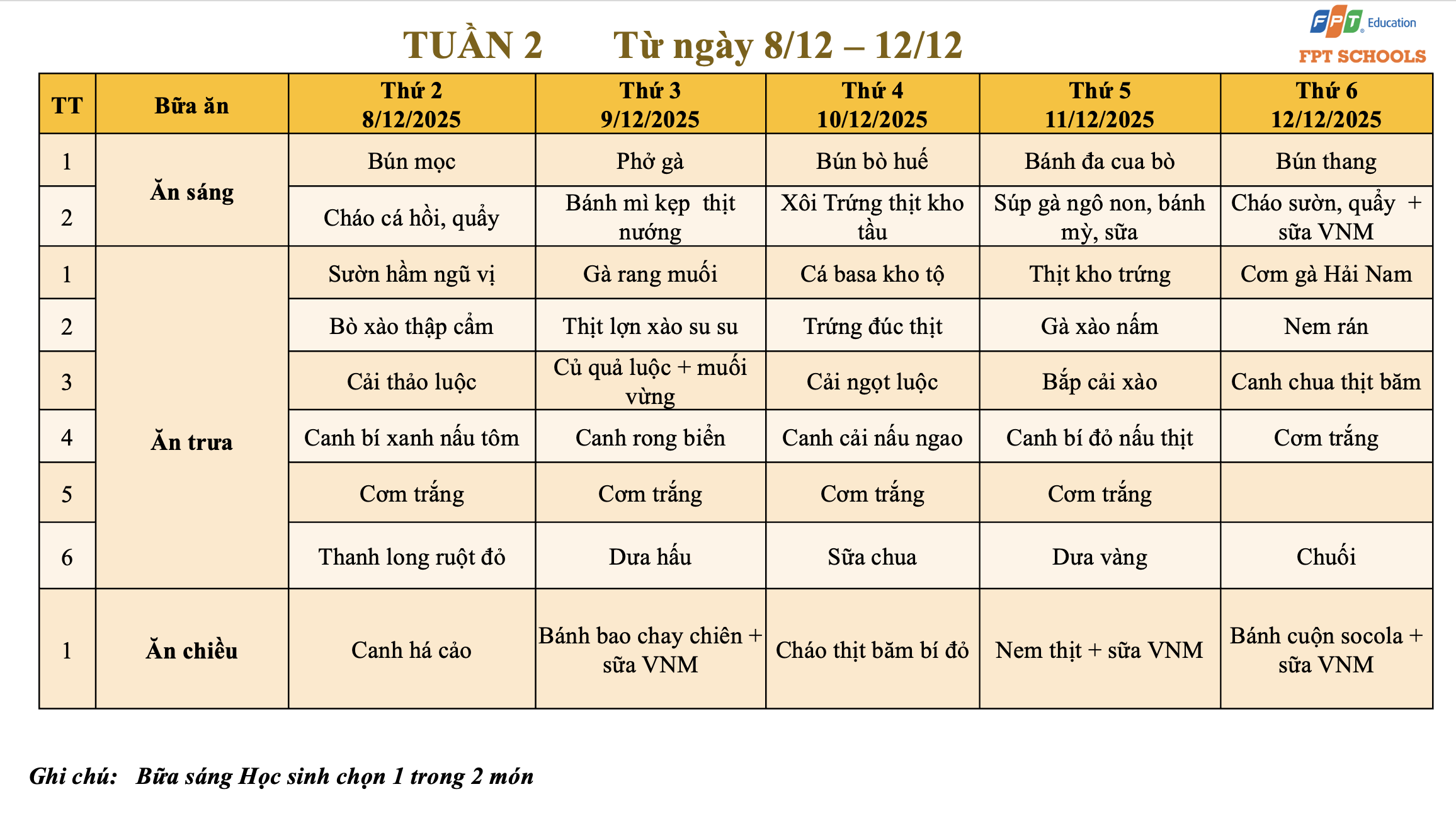 Thực đơn tháng 12.2025 khối Tiểu Học 5 Anh man hinh 2025 12 01 luc 09.13.09