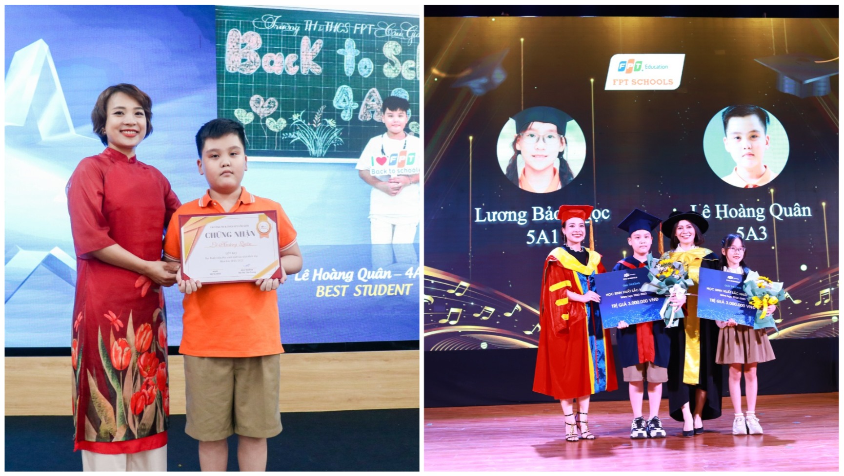 Hành trình chạm đỉnh AI thế giới ở tuổi 13 của Lê Hoàng Quân 4 Hoàng Quân 2 năm liên tiếp đạt danh hiệu Học sinh xuất sắc nhất khối (Best student) năm lớp 4 và lớp 5.