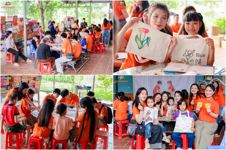 Gần 130 triệu đồng được học sinh nhà FPT School Cầu Giấy gây quỹ, cùng lan tỏa yêu thương đến Mái ấm Thánh Tâm 2 FPT School Cau Giay Du an Gieo mam hanh phuc 3