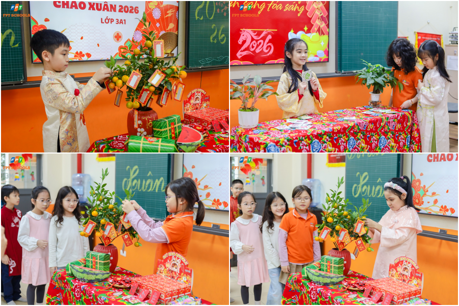 Không khí khai xuân rộn ràng trong các lớp học