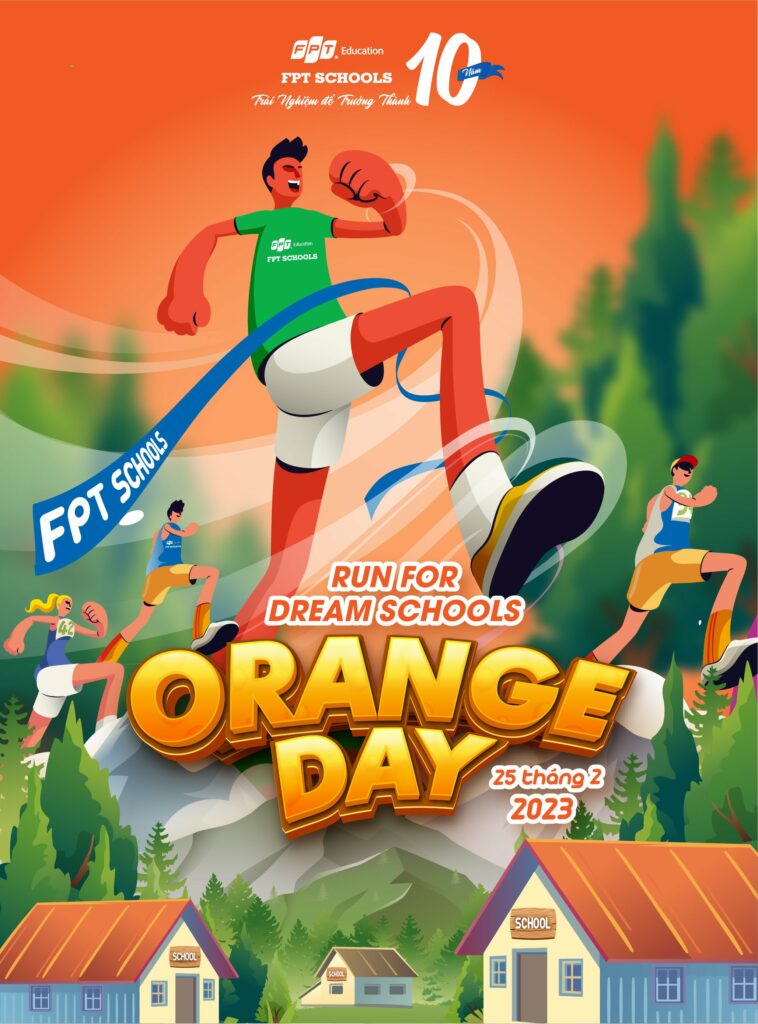 Giải chạy ủng hộ xây trường vùng cao - Fschools Orange Day
