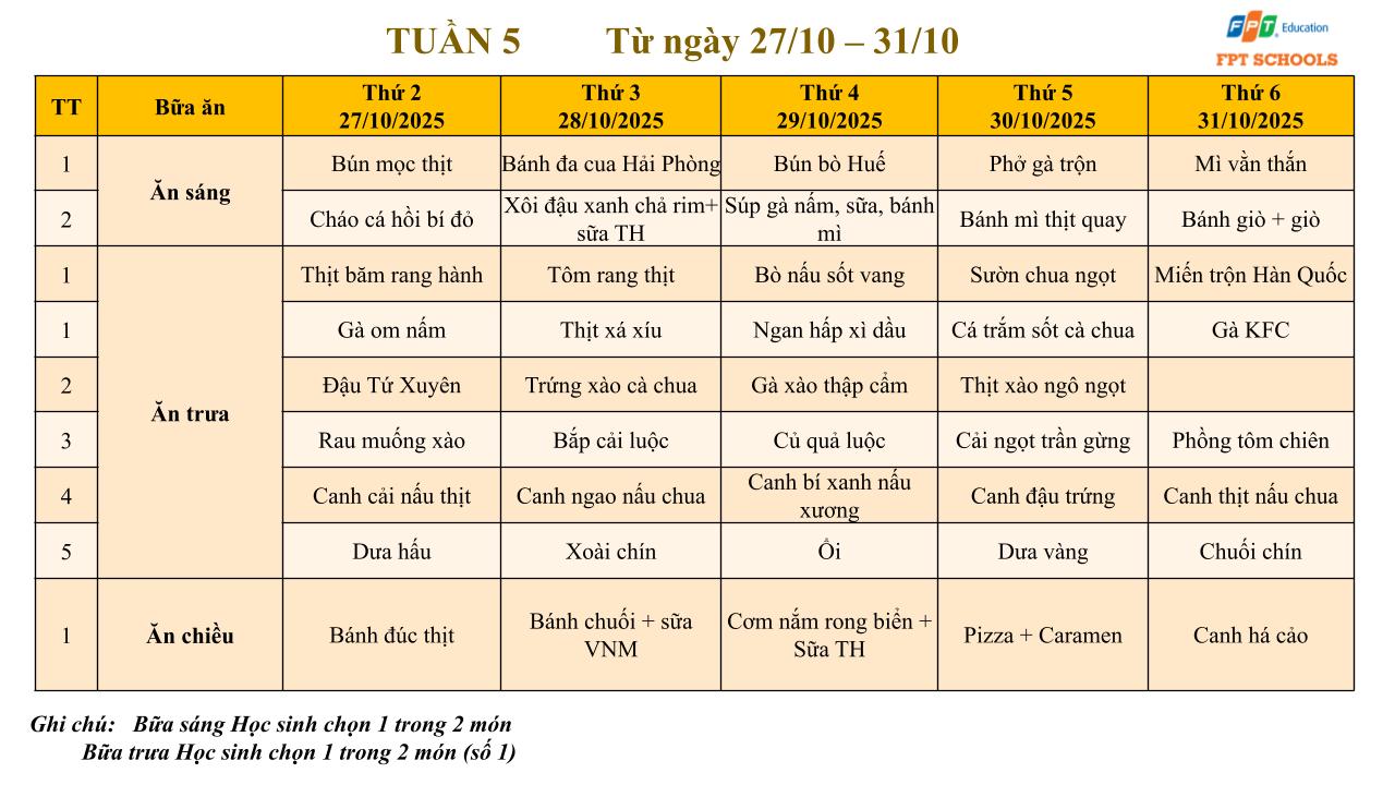 Thang 10 Menu THCS 5
