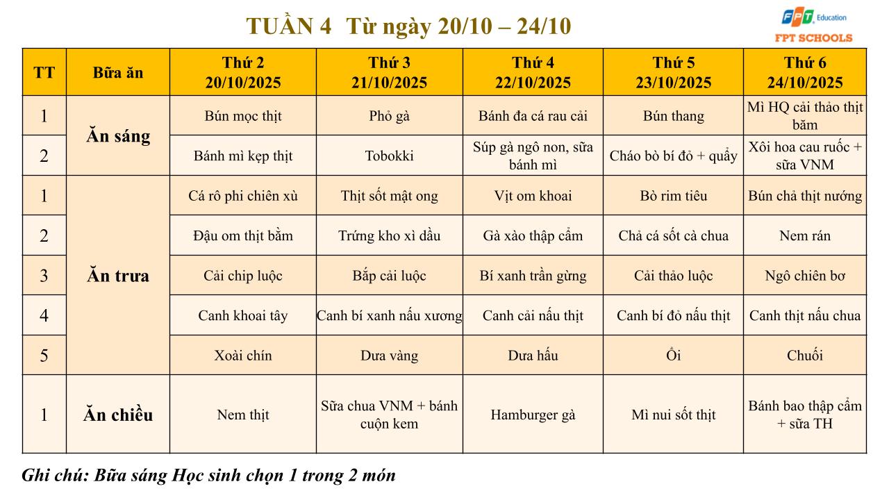 Thang 10 Menu Tieu hoc 4