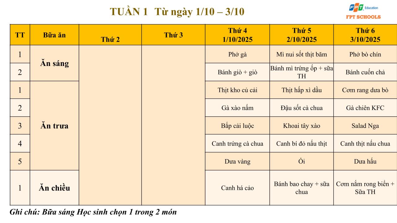 Thang 10 Menu Tieu hoc 7