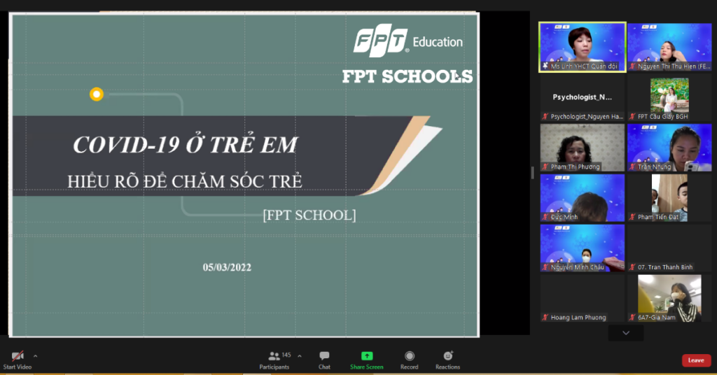 Hội thảo Đồng hành cùng con vượt mùa dịch bệnh