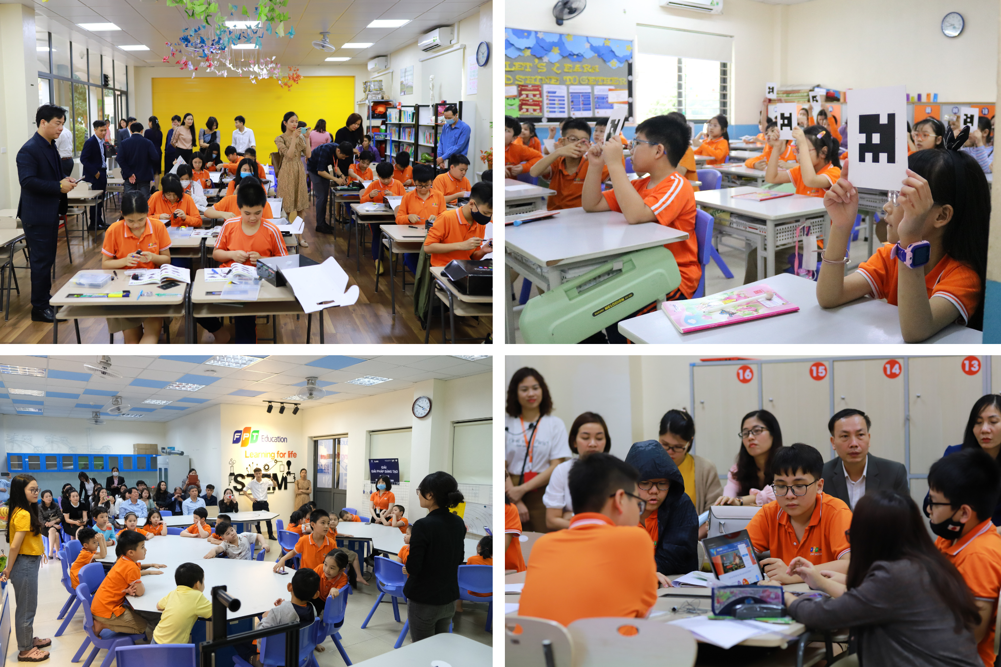 CB-GV huyện Đan Phượng tham dự các tiết học thực tế của học sinh FPT Schools Cầu Giấy