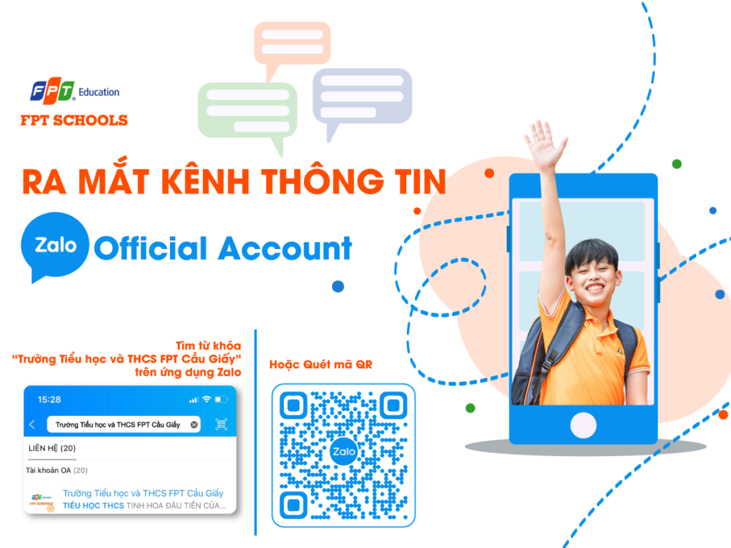 Kênh Zalo chính thức của Trường Tiểu học và THCS FPT Cầu Giấy