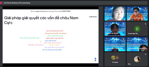 Hàng chục giải pháp thiết thực được các con học sinh của 2 trường đưa ra tại “Hội nghị”.